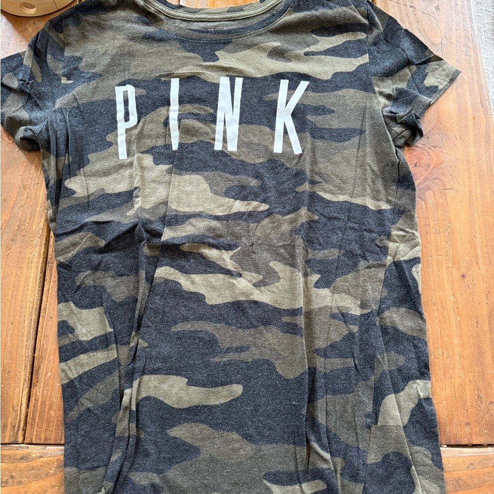 PINK Victoria's Secret Camouflage Tee